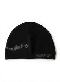 Black skull cap by Alamòd, Orijin, featuring a sleek design with a snug fit, suitable for casual wear or sports.